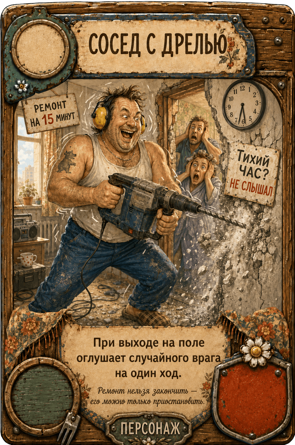 Карта «Сосед с дрелью»